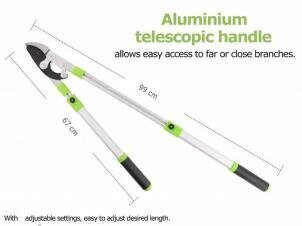 Šķēres atzarošanai ø 45 mm | 67-99 cm cena un informācija | Dārza instrumenti | 220.lv