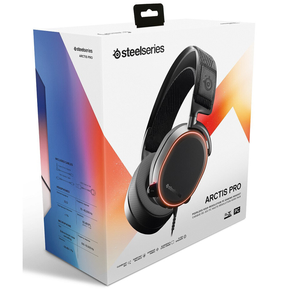 SteelSeries Arctis Pro Black цена и информация | Austiņas | 220.lv