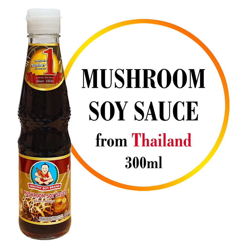 Sojas mērce ar sēņu garšu, Mushroom Soy Sauce, Healthy Boy Brand, 300 ml cena un informācija | Mērces | 220.lv