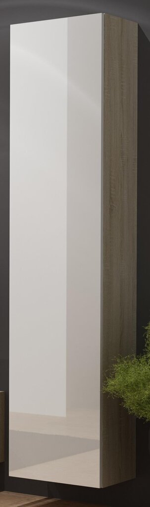 Skapītis Cama Meble Vigo 180, balts/ozola krāsas cena un informācija | Skapīši viesistabai | 220.lv