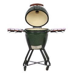 Keramikas grils TunaBone Kamado classic M, 55 cm, zaļš cena un informācija | Grili | 220.lv