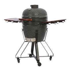 Гриль керамический TunaBone Kamado Classic M, 21", темно-серый цена и информация | Грили | 220.lv