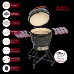 Гриль керамический TunaBone Kamado Classic M, 21", темно-серый цена и информация | Грили | 220.lv