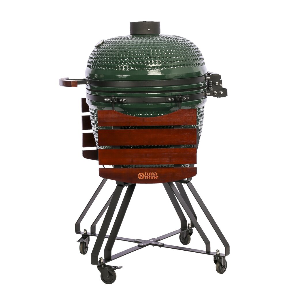 Keramikas grils TunaBone Kamado classic L, 59,5 cm, zaļš cena un informācija | Grili | 220.lv