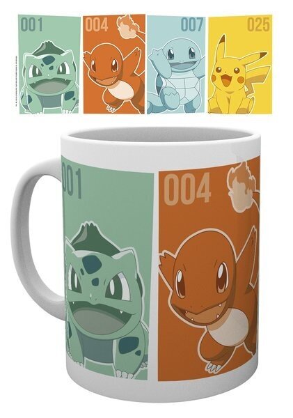 Pokemon - Starters Mug, 300ml cena un informācija | Datorspēļu suvenīri | 220.lv