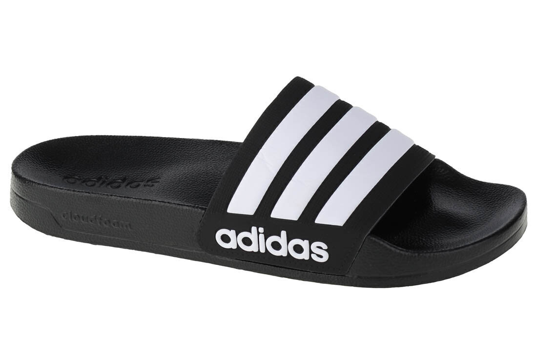 Iešļūcenes vīriešiem Adidas Adilette Shower AQ1701, melnas cena un informācija | Vīriešu iešļūcenes, čības, sandales | 220.lv