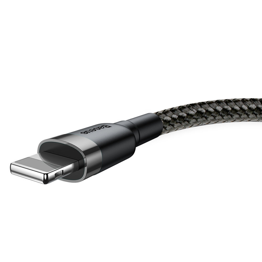 Baseus CALKLF-BG1 Cafule USB lightning kabelis 2,4A / 1m melns цена и информация | Savienotājkabeļi | 220.lv