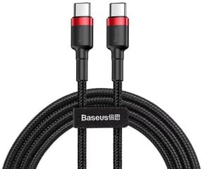 Кабель Baseus USB Type C Power Delivery 2.0 10Вт 20В 5A 2 м BSU1520REDBLK цена и информация | Кабели для телефонов | 220.lv