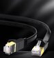 Tīkla kabelis Ugreen NW106 RJ45, 7. kat., STP, plakans, 3 m, melns cena un informācija | Kabeļi un vadi | 220.lv