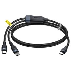 Кабель Baseus USB Type C - USB Type C (5 A - 100 W / 65 W / 18 W) 1,5 m CA1T2-C01 цена и информация | Кабели для телефонов | 220.lv