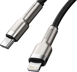 USB-C cable for Lightning Baseus Cafule, PD, 20W, 1m (black) цена и информация | Кабели для телефонов | 220.lv