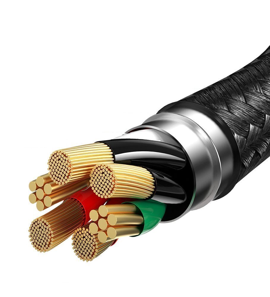 Baseus 3in1 USB - Lightning / USB Typ C / micro USB data charging cable 1,2 m 5 A 480 Mbps 40 W black and gray (CA1T3-G1) цена и информация | Savienotājkabeļi | 220.lv