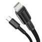 Baseus USB Type C - Lightning cable Power Delivery fast charge 20 W 2 m black (CATLGD-A01) cena un informācija | Savienotājkabeļi | 220.lv