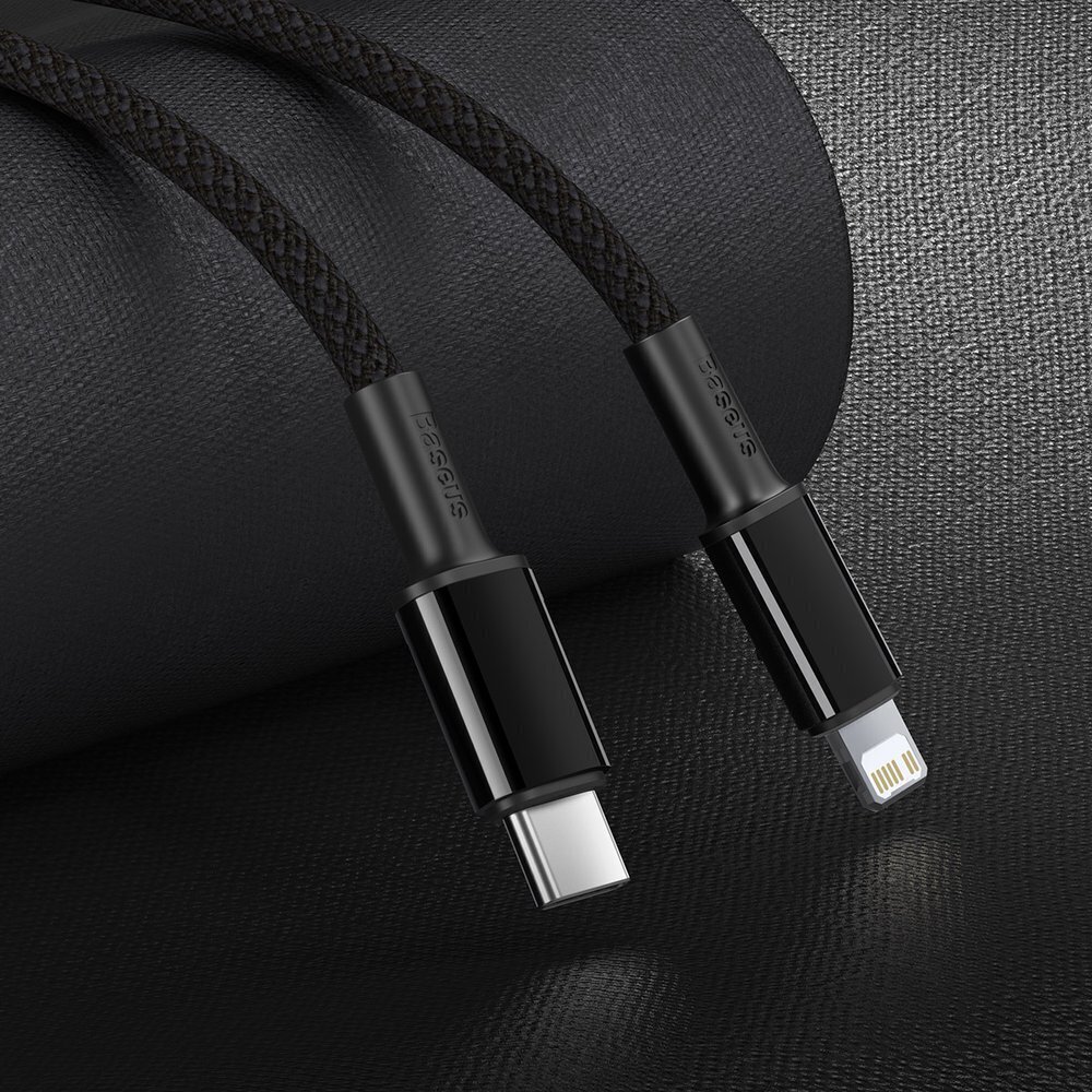 Baseus USB Type C - Lightning cable Power Delivery fast charge 20 W 2 m black (CATLGD-A01) cena un informācija | Savienotājkabeļi | 220.lv