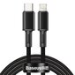 Baseus USB Type C - Lightning cable Power Delivery fast charge 20 W 2 m black (CATLGD-A01) cena un informācija | Savienotājkabeļi | 220.lv