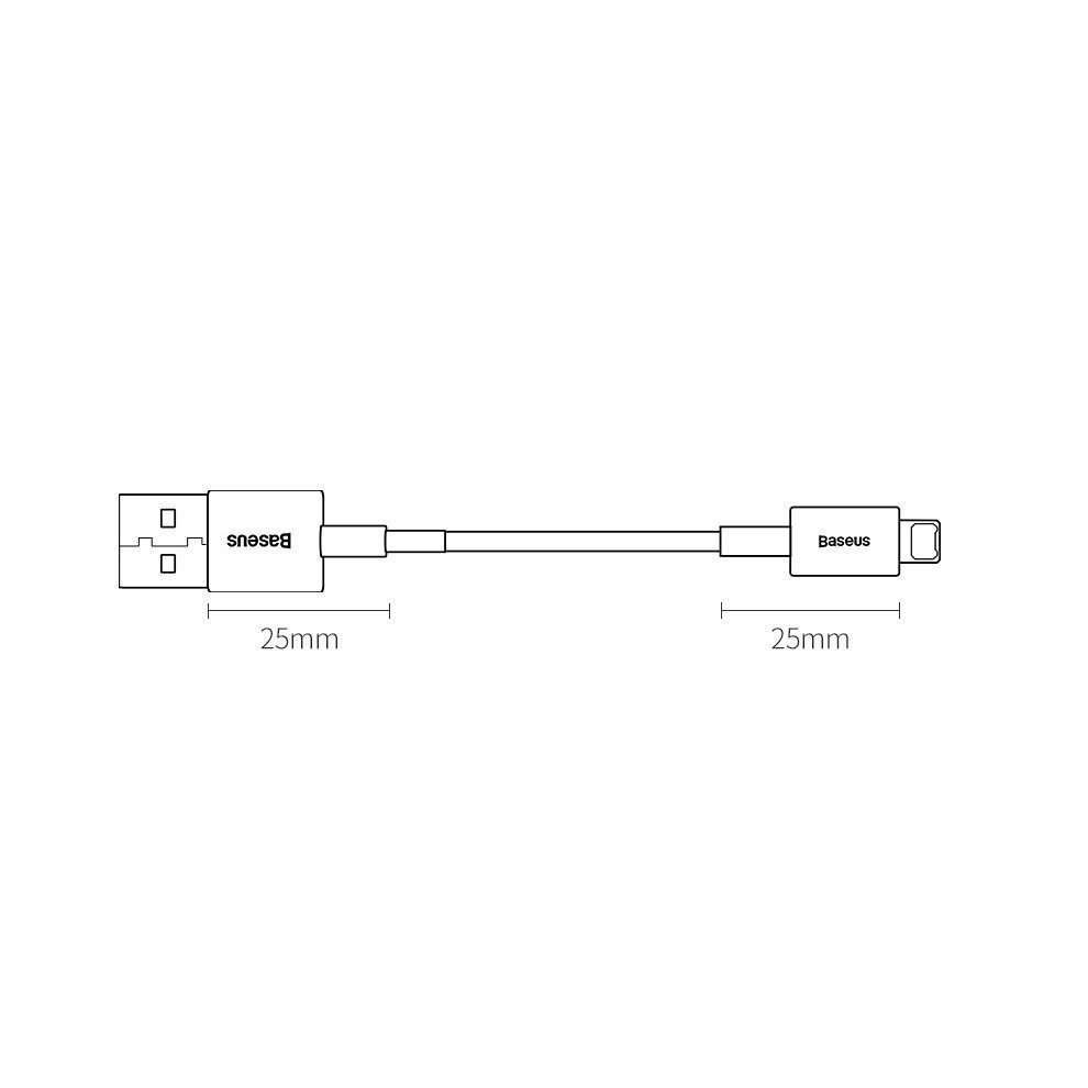 Baseus Superior Series Cable USB to Lightning, 2.4A, 1m (white) cena un informācija | Savienotājkabeļi | 220.lv