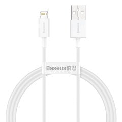 Baseus Superior Series Cable USB to Lightning, 2.4A, 1m (white) цена и информация | Кабели для телефонов | 220.lv