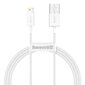 Baseus Superior Series Cable USB to Lightning, 2.4A, 1m (white) cena un informācija | Savienotājkabeļi | 220.lv