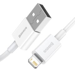 Baseus CALYS -C02 Superior vads USB - Lightning 2,4A / 2 m balts cena un informācija | Savienotājkabeļi | 220.lv