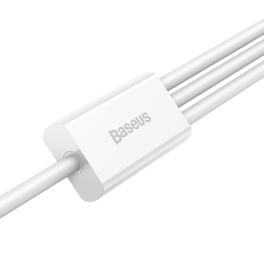 Baseus Superior Cable USB - Lightning / micro USB / USB Type 3,5 A 1,5m White (CAMLTYS-02) cena un informācija | Savienotājkabeļi | 220.lv