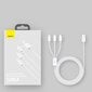 Baseus Superior Cable USB - Lightning / micro USB / USB Type 3,5 A 1,5m White (CAMLTYS-02) cena un informācija | Savienotājkabeļi | 220.lv