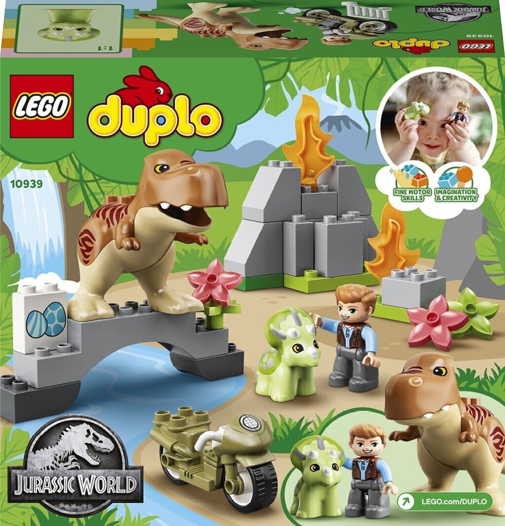 10939 LEGO® DUPLO Dinozauru izbēgšana cena un informācija | Konstruktori | 220.lv