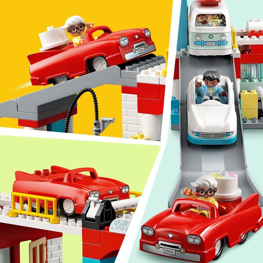 10948 LEGO® DUPLO Auto garāža un veļas mazgātava cena un informācija | Konstruktori | 220.lv