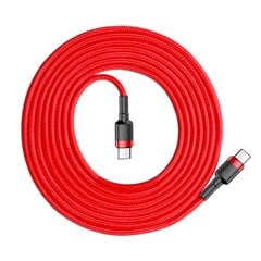 Baseus Cafule PD2.0 60W flash charging USB For Type-C cable (20V 3A) 2m Red цена и информация | Кабели для телефонов | 220.lv