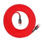 Baseus Cafule PD2.0 60W flash charging USB For Type-C cable (20V 3A) 2m Red cena un informācija | Savienotājkabeļi | 220.lv