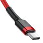 Baseus Cafule PD2.0 60W flash charging USB For Type-C cable (20V 3A) 2m Red cena un informācija | Savienotājkabeļi | 220.lv