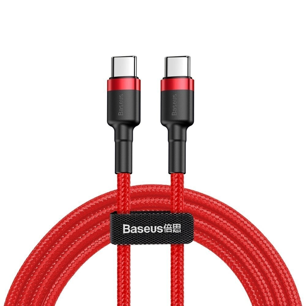 Baseus Cafule PD2.0 60W flash charging USB For Type-C cable (20V 3A) 2m Red cena un informācija | Savienotājkabeļi | 220.lv