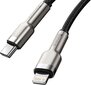 USB-C cable for Lightning Baseus Cafule, PD, 20W, 2m (black) цена и информация | Savienotājkabeļi | 220.lv