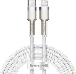 USB-C cable for Lightning Baseus Cafule, PD, 20W, 2m (white) цена и информация | Кабели для телефонов | 220.lv