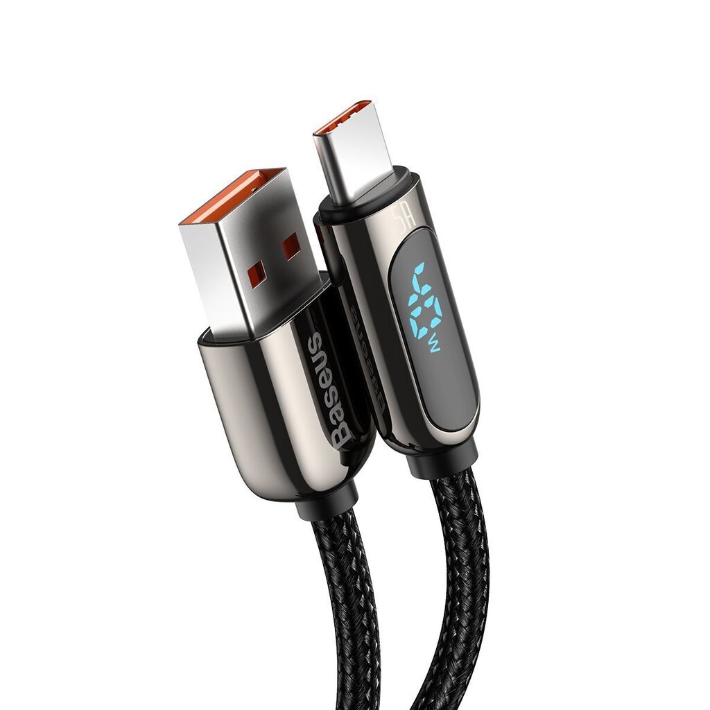 Baseus Display Cable USB to Type-C 5A 40W 1m (black) cena un informācija | Savienotājkabeļi | 220.lv
