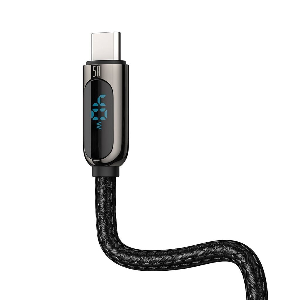 Baseus Display Cable USB to Type-C 5A 40W 1m (black) cena un informācija | Savienotājkabeļi | 220.lv