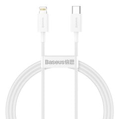 Baseus Superior CATLYS-A02 USB-C -> Lightning datu un uzlādes vads 20W / PD / 100 cm balts cena un informācija | Savienotājkabeļi | 220.lv
