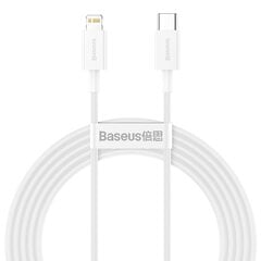 Baseus Superior Series Cable USB-C to Lightning, 20W, PD, 2m (white) цена и информация | Кабели для телефонов | 220.lv