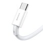 Baseus Superior Series Fast Charging Data Cable USB - USB Type C 66 W 6A 1 m White (CATYS-02) цена и информация | Savienotājkabeļi | 220.lv