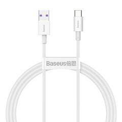 Baseus Superior Series Fast Charging Data Cable USB - USB Type C 66 W 6A 1 m White (CATYS-02) цена и информация | Кабели для телефонов | 220.lv