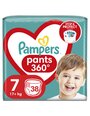 Autiņbiksītes-biksītes PAMPERS Pants Jumbo Pack 7. izmērs (17+ kg), 38 gab.