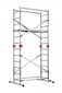 Sastatnes G60 / alumīnija / 2x12 pakāpieni cena un informācija | Saliekamās kāpnes, celtniecības sastatnes | 220.lv