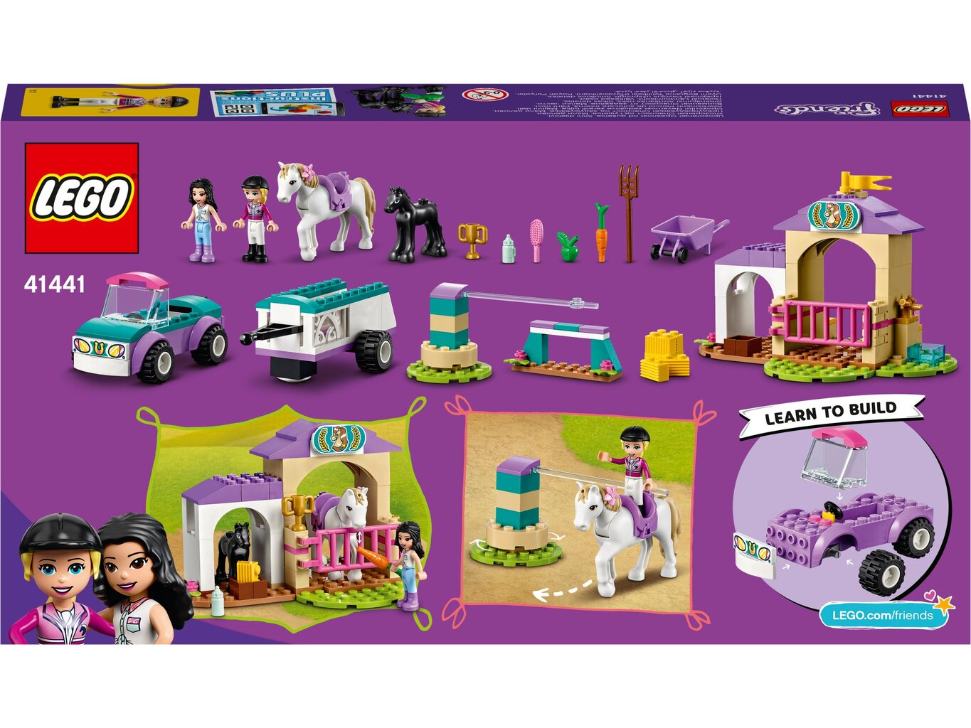 41441 LEGO® Friends Zirgu treniņš un pārvadāšanas auto cena un informācija | Konstruktori | 220.lv