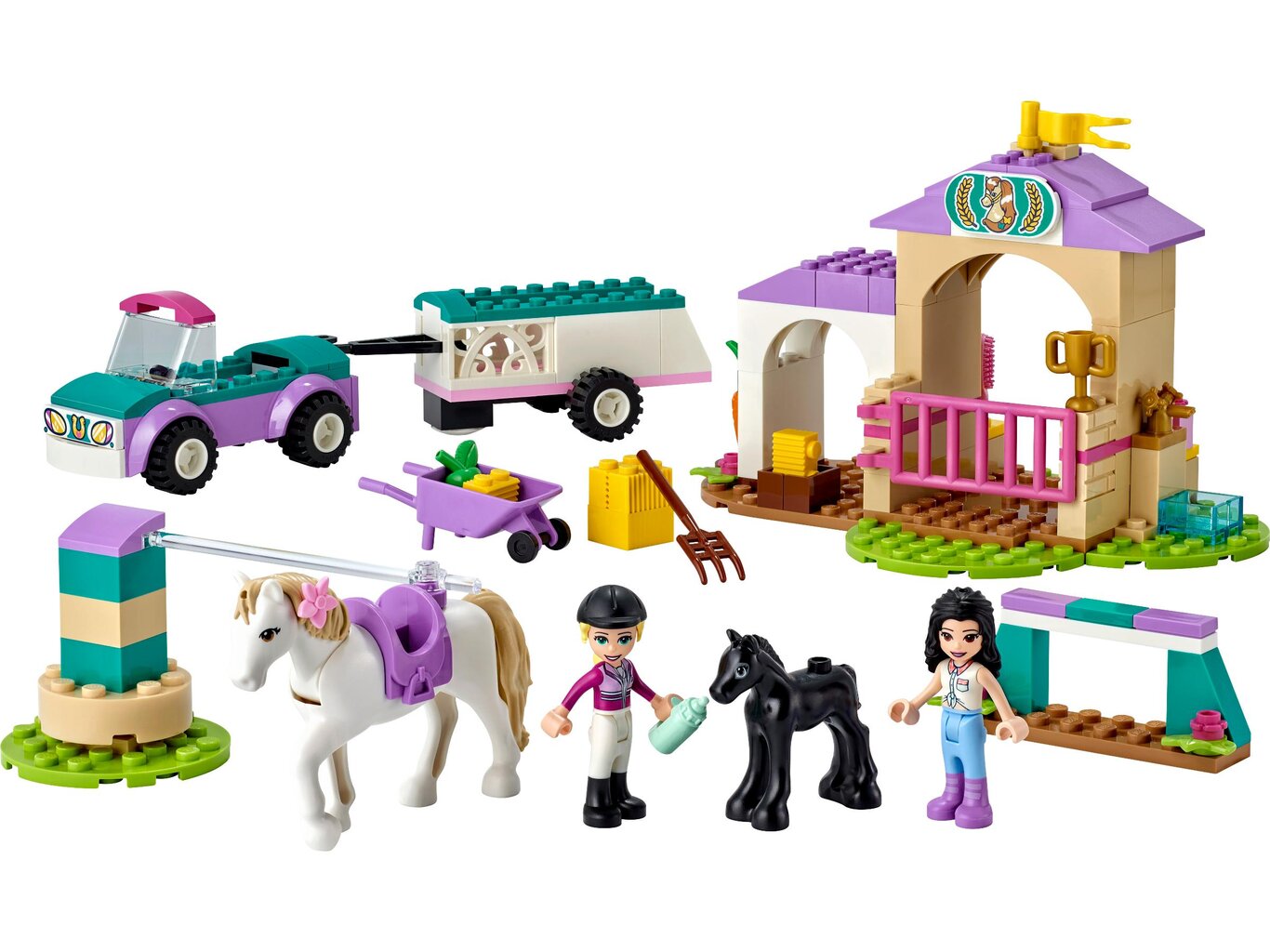 41441 LEGO® Friends Zirgu treniņš un pārvadāšanas auto cena un informācija | Konstruktori | 220.lv