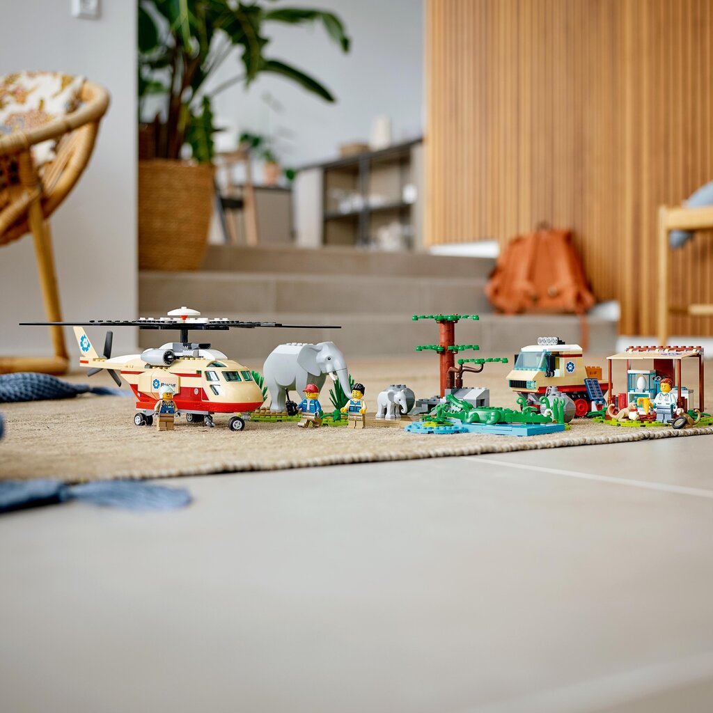 60302 LEGO® City Savvaļas dzīvnieku glābšanas operācija cena un informācija | Konstruktori | 220.lv