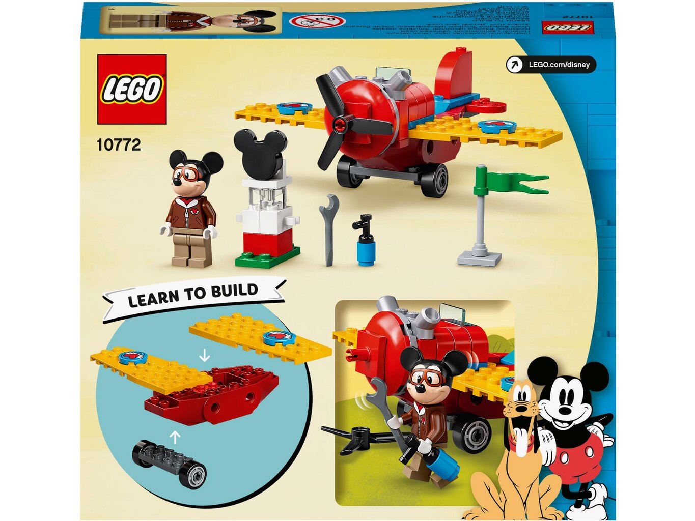 10772 LEGO® | Disney Mickey and Friends Pelēna Mikija propellera lidmašīna цена и информация | Konstruktori | 220.lv