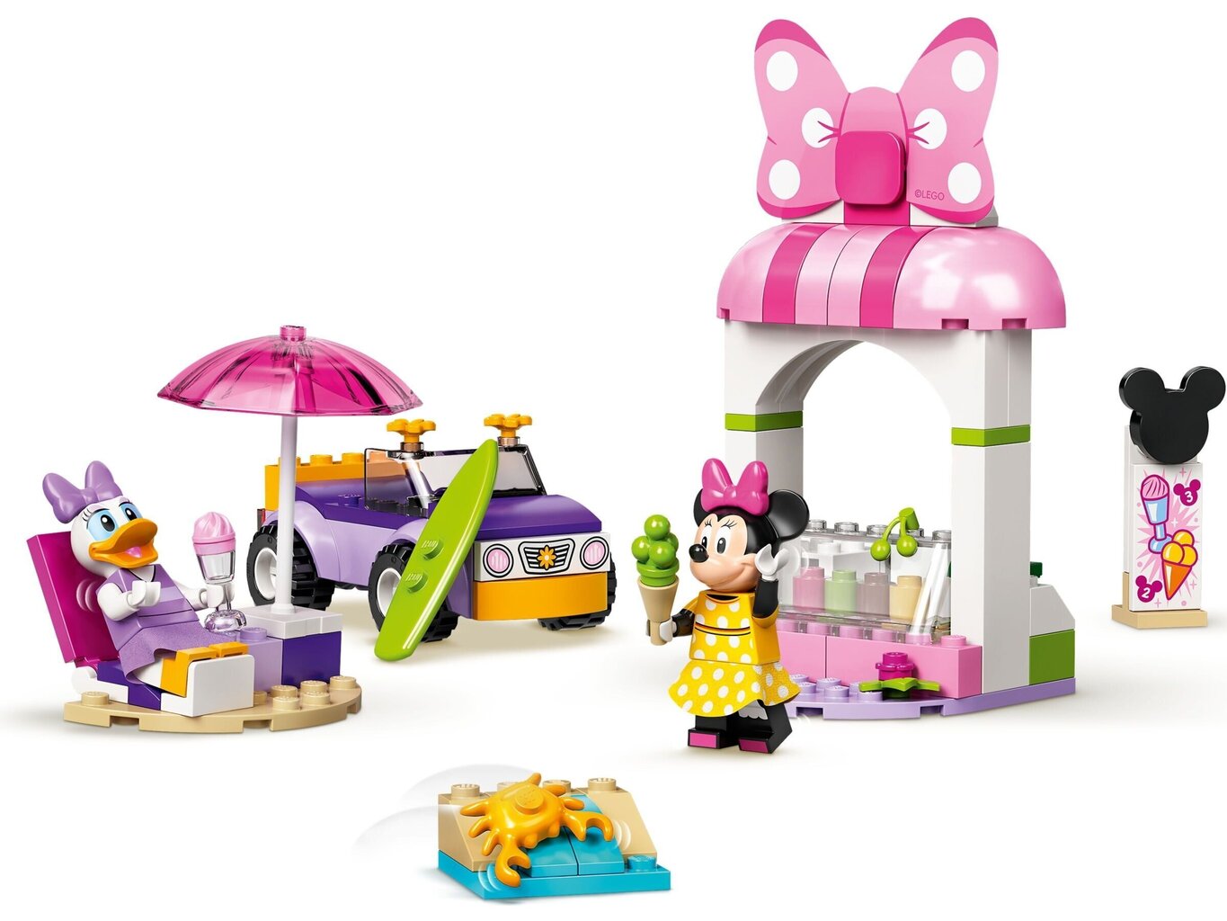 10773 LEGO® | Disney Mickey and Friends Pelītes Minnijas saldējuma veikals cena un informācija | Konstruktori | 220.lv