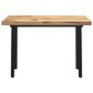 vidaXL virtuves galds, I-formas kājas, 120x60x77 cm, masīvs rožkoks cena