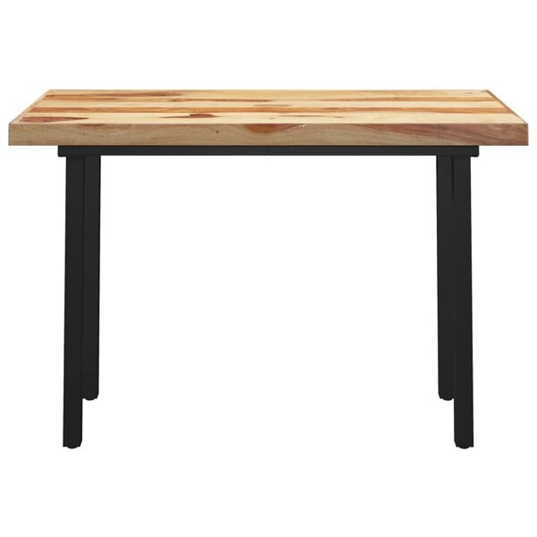 vidaXL virtuves galds, I-formas kājas, 120x60x77 cm, masīvs rožkoks cena