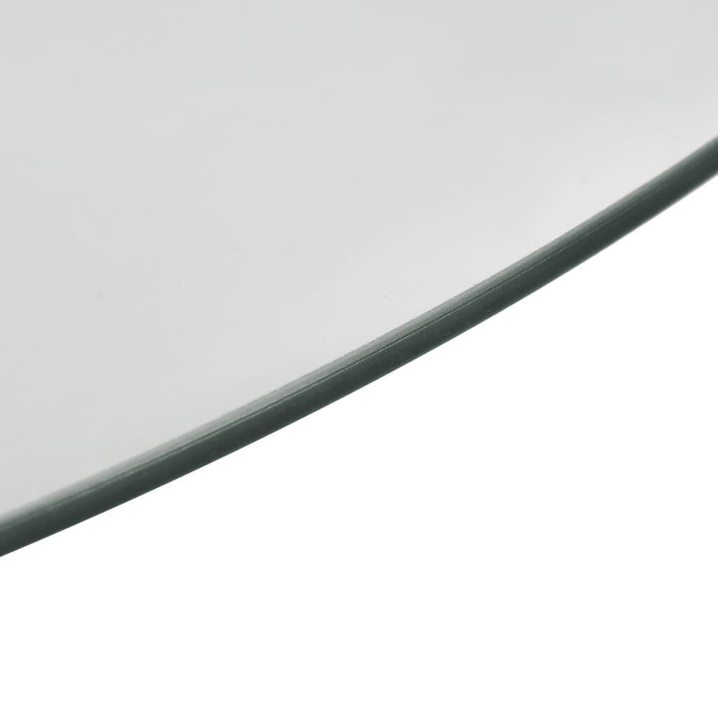 vidaXL rotējoša servēšanas paplāte, 60 cm, rūdīts stikls, caurspīdīga цена и информация | Trauki, šķīvji, pusdienu servīzes | 220.lv