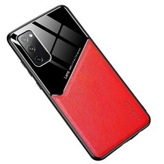 Mocco Lens Leather Back Case Aizmugurējais Ādas Apvalks Priekš Apple Iphone 12/12 Pro Sarkans cena un informācija | Telefonu vāciņi, maciņi | 220.lv